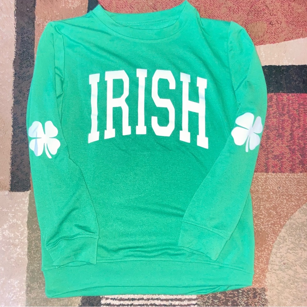 Women's Green Irish Sweatshirt